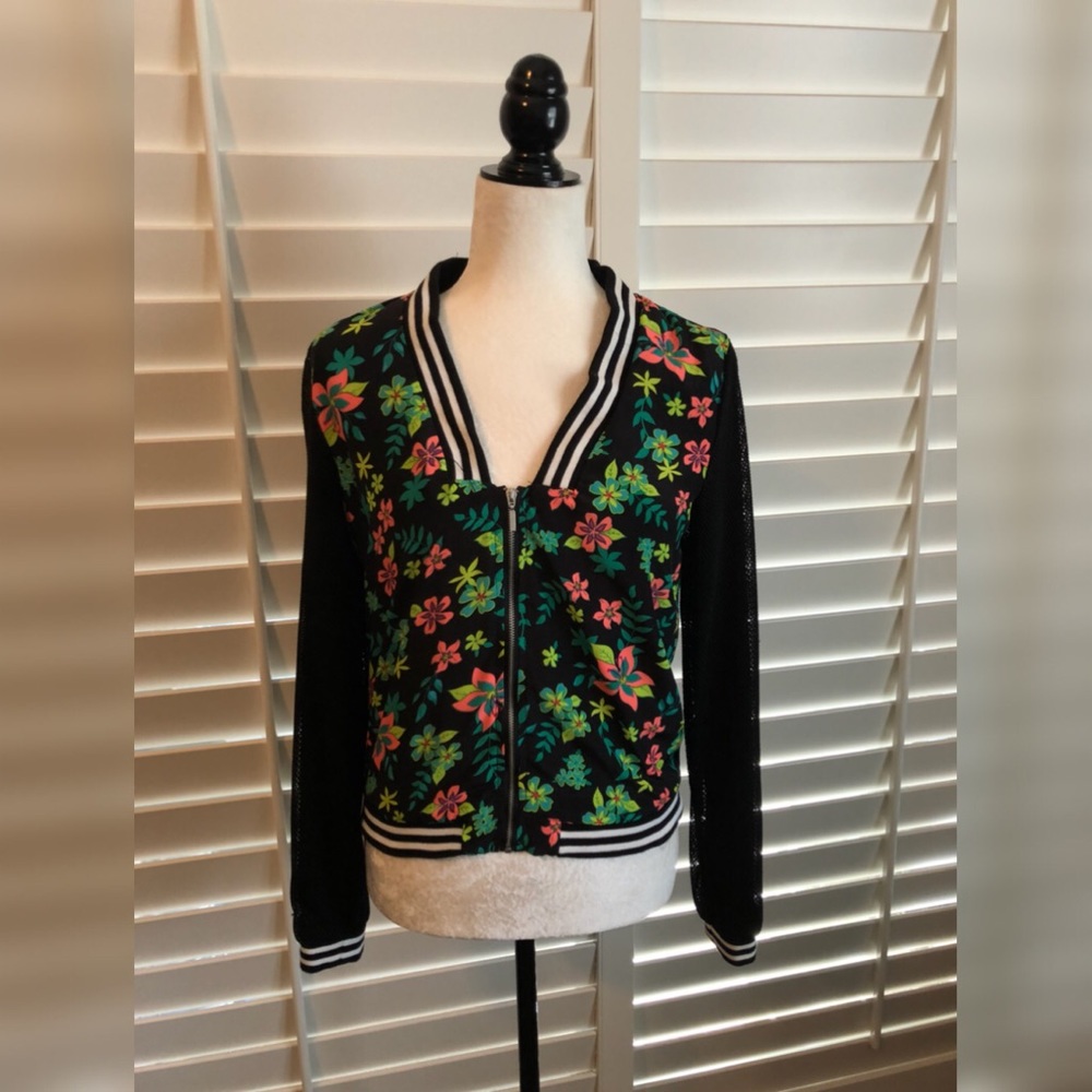 Black Flowered Jacket